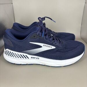 Brooks Beast GTS 24 Mens Running Shoes Navy Blue Silver Wide 2E 1104252E452 9.5